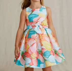 Abel & Lula - Floral Mikado Print Dress
