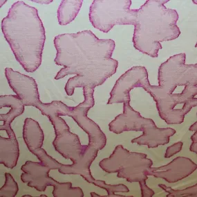 Abstract Stitched Novelty - Magenta/White