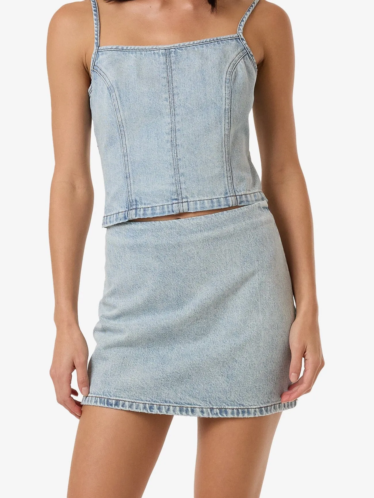 Anna Denim Skirt - Tainted Blue