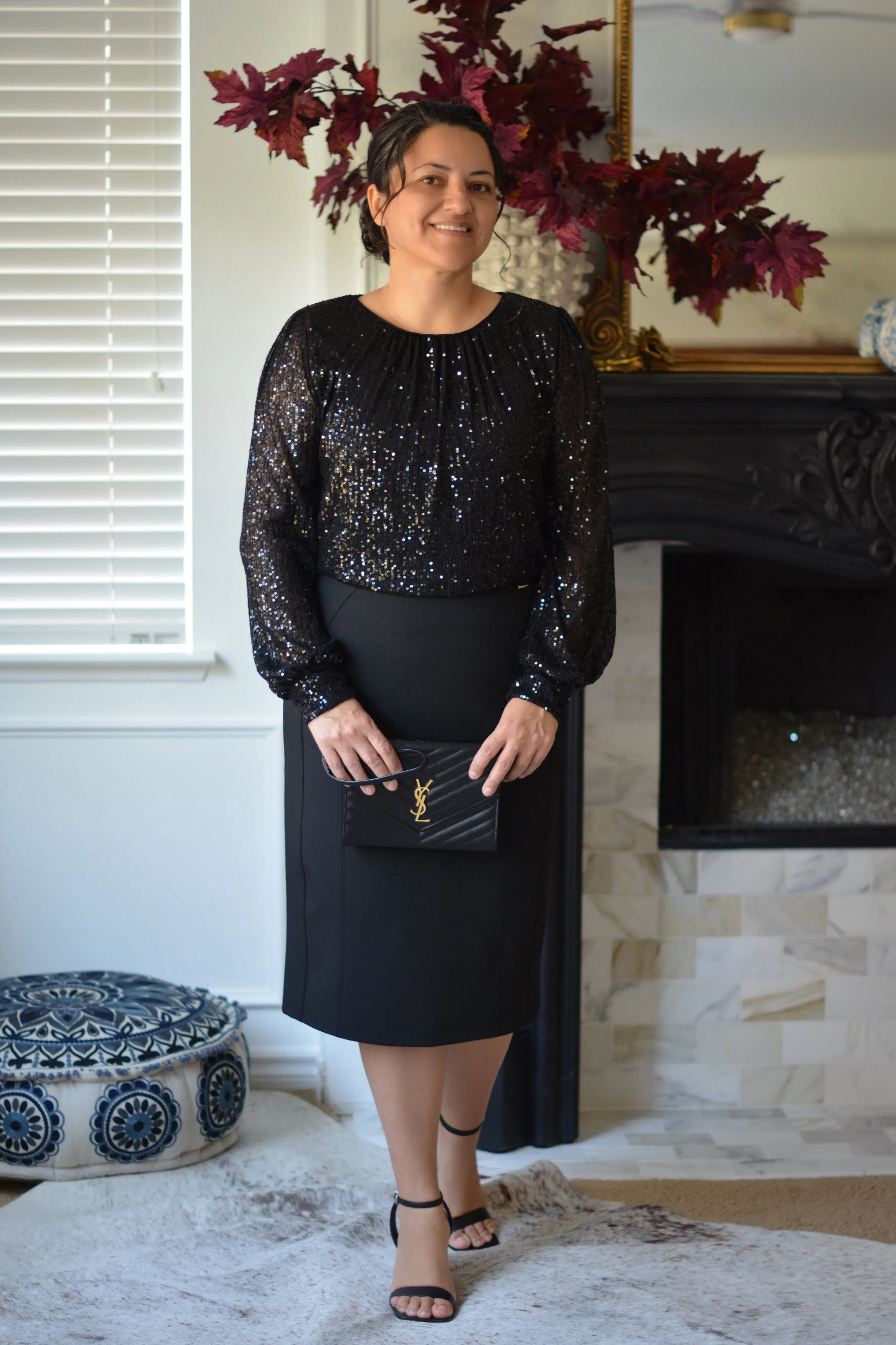 Antolia Black Pencil Skirt