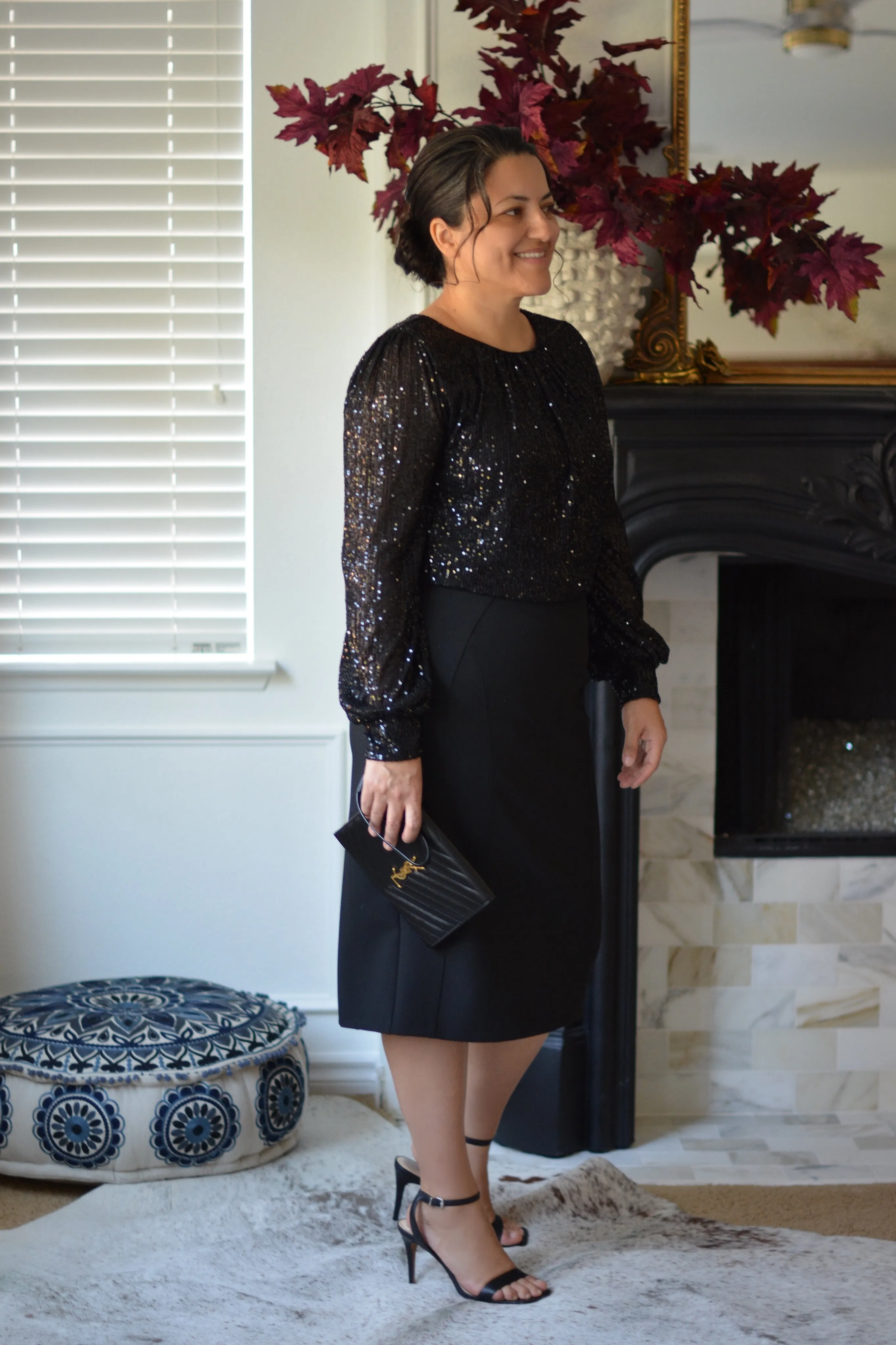 Antolia Black Pencil Skirt