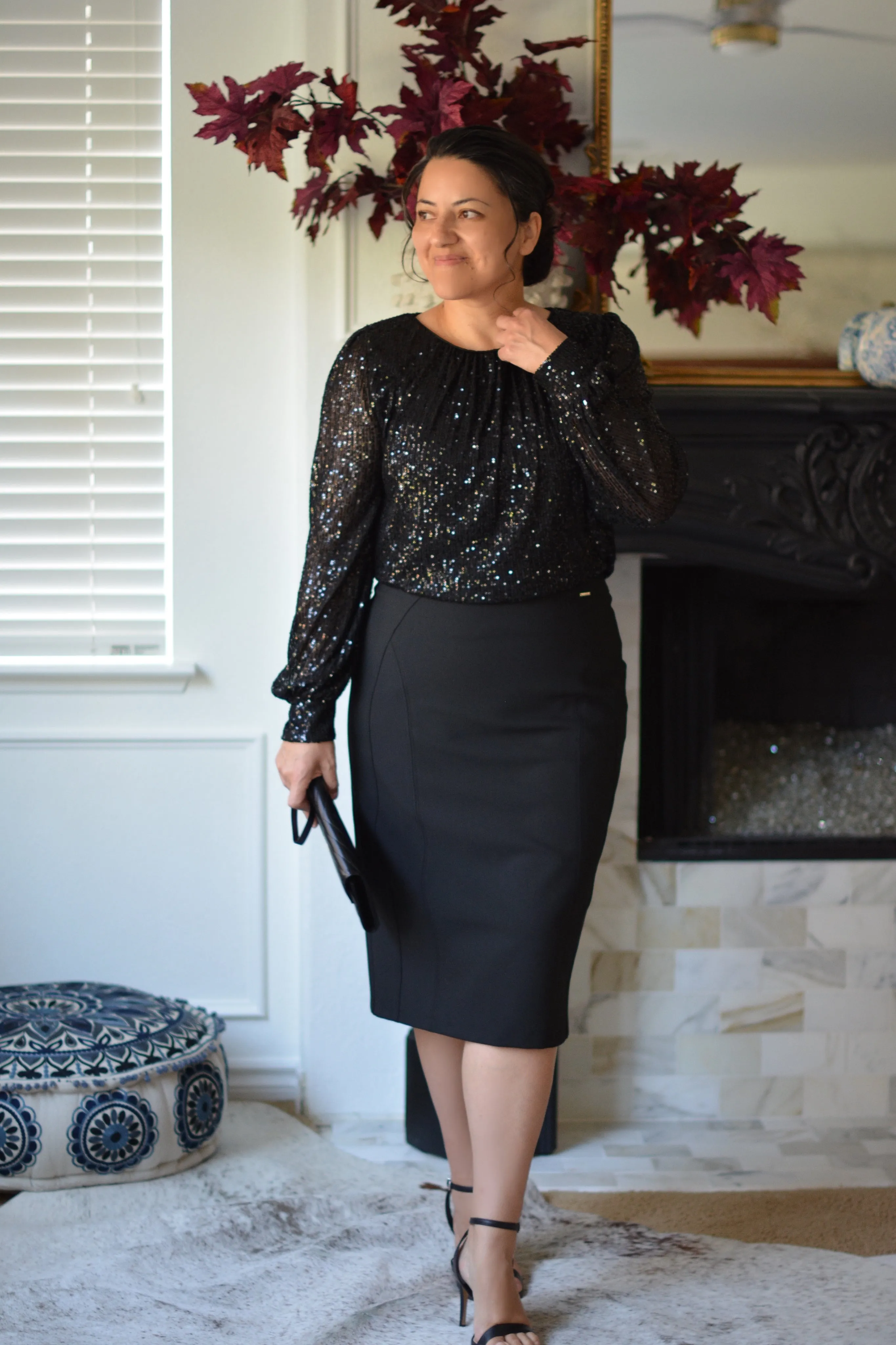 Antolia Black Pencil Skirt