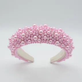 Baby Pink Chunky Pearl Hairband