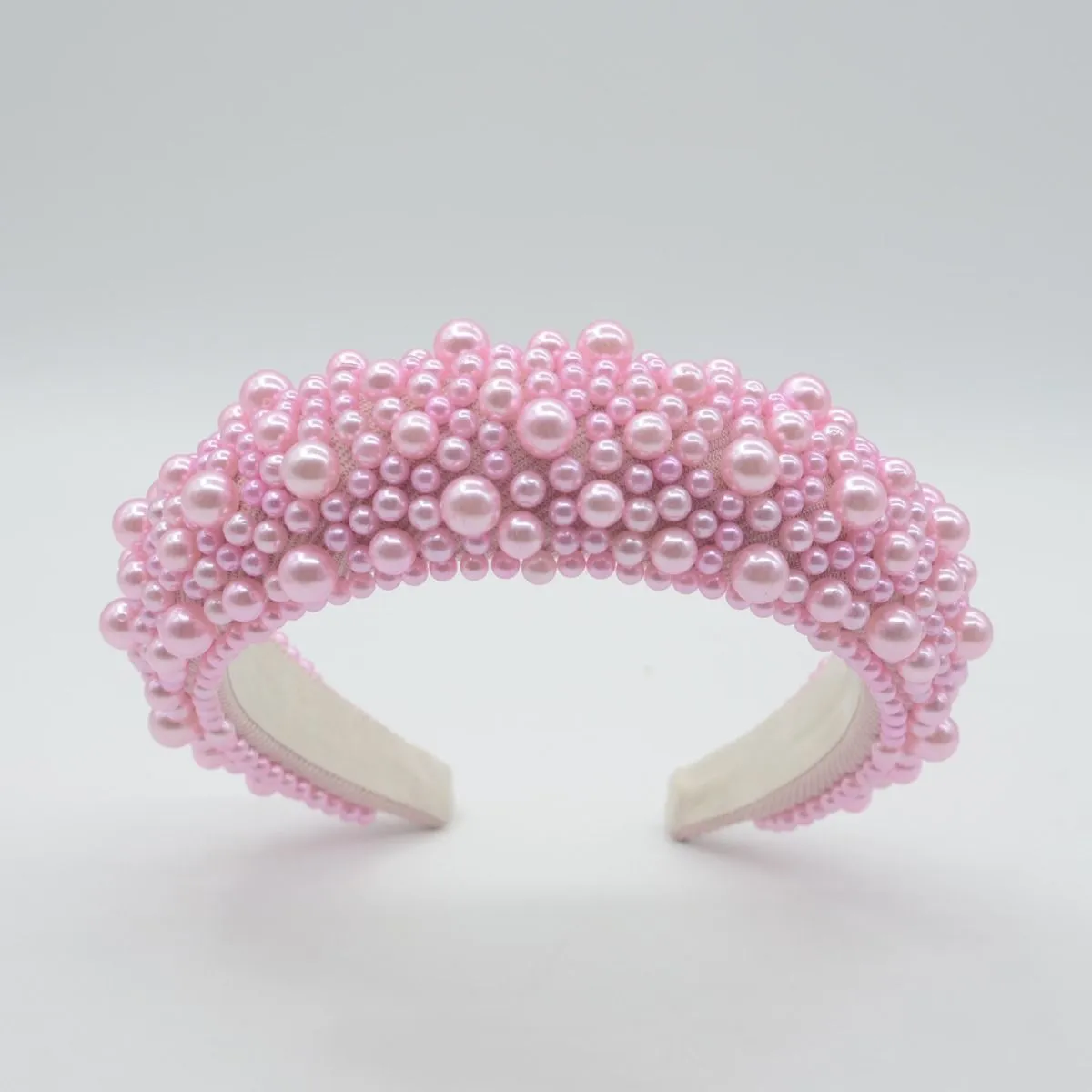 Baby Pink Chunky Pearl Hairband
