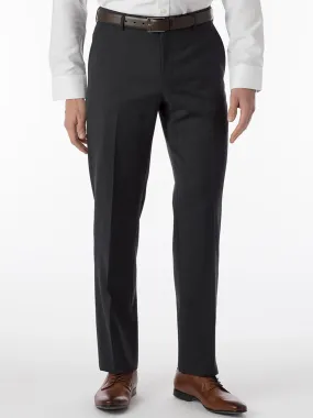 Ballin Theo Comfort 'EZE' Modern Flat Front Pant in Charcoal