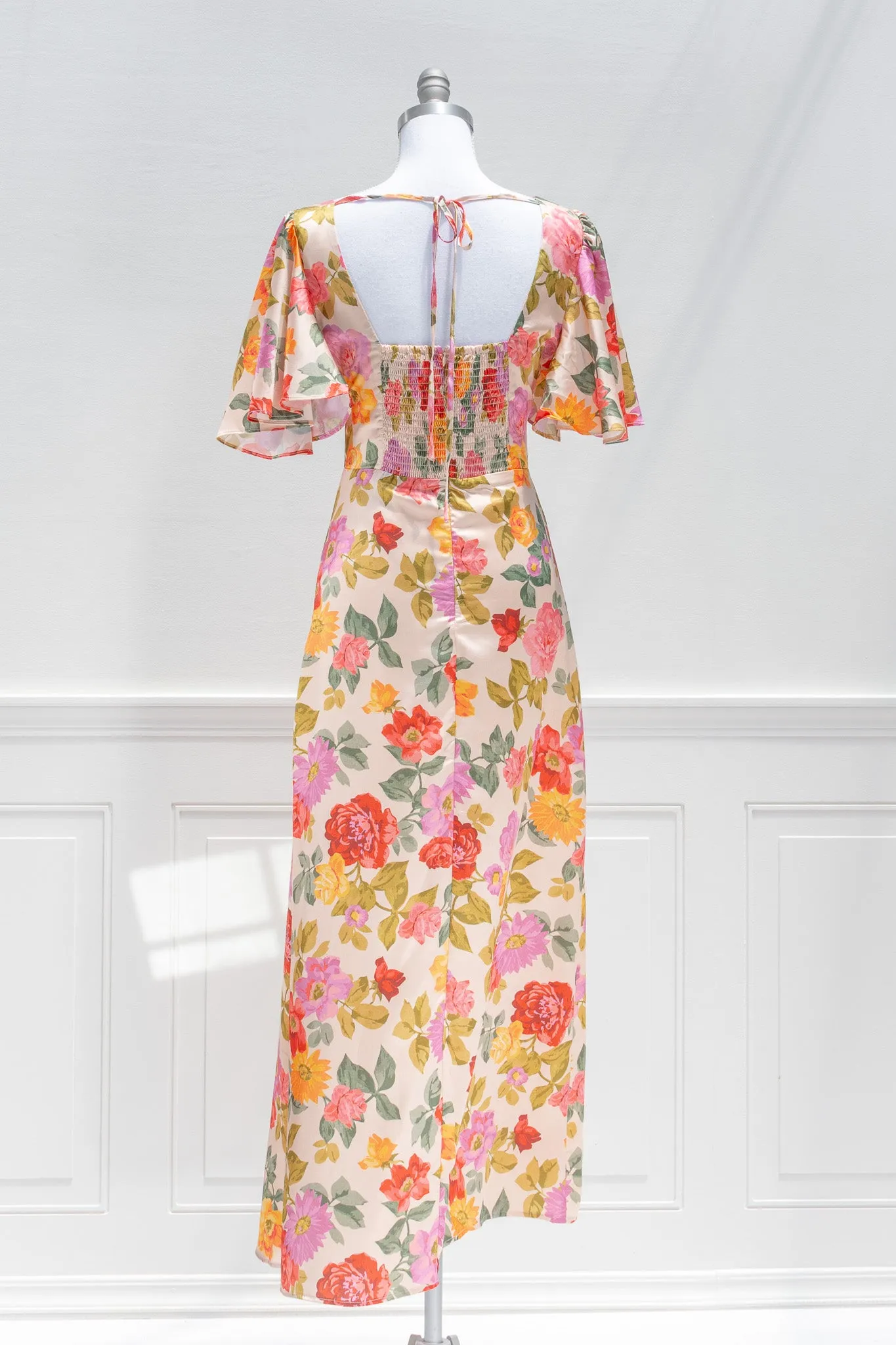 Bouquet de Fleurs Maxi Dress