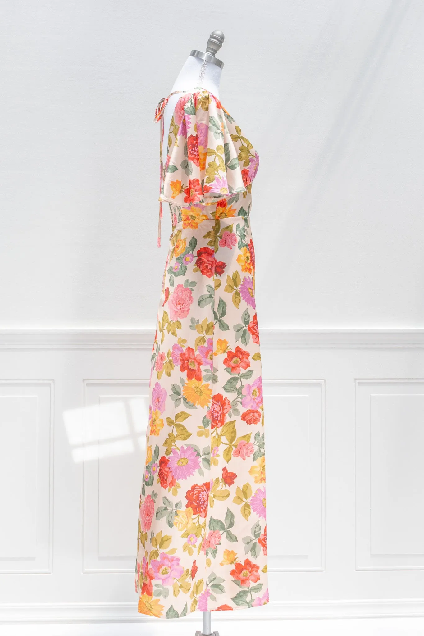 Bouquet de Fleurs Maxi Dress