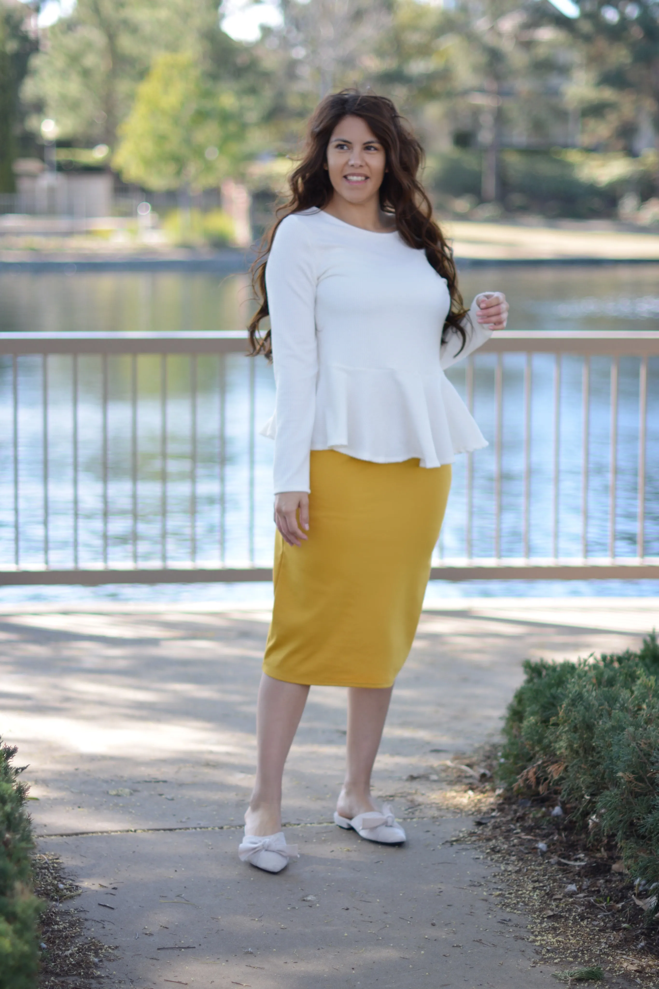Brooklyn Mustard Skirt