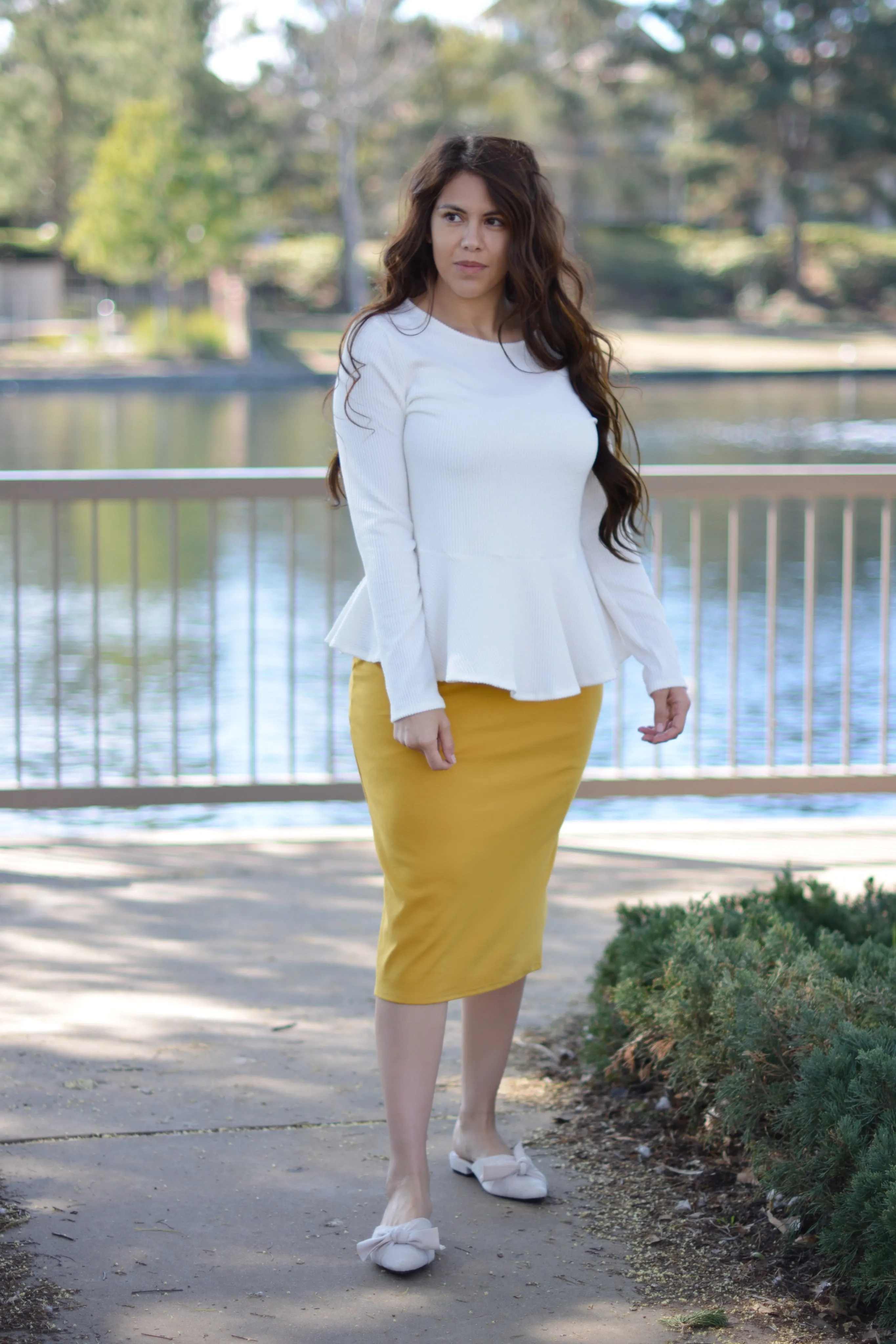 Brooklyn Mustard Skirt