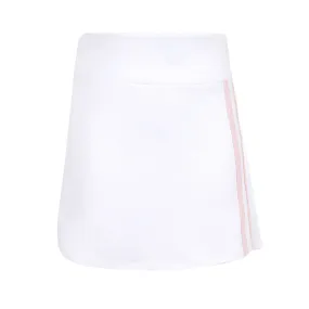 Carnival Lights White Racer Stripe Skirt