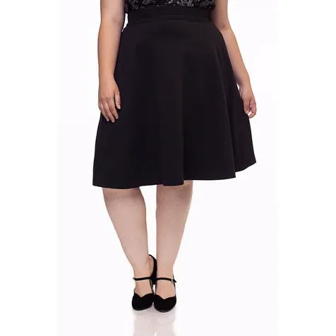 Charlotte Circle Skirt - Black