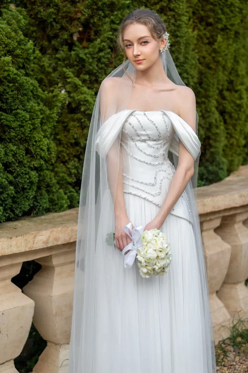 CULT MIA X 21SIX HELENA TAFFETA PLEATED GOWN