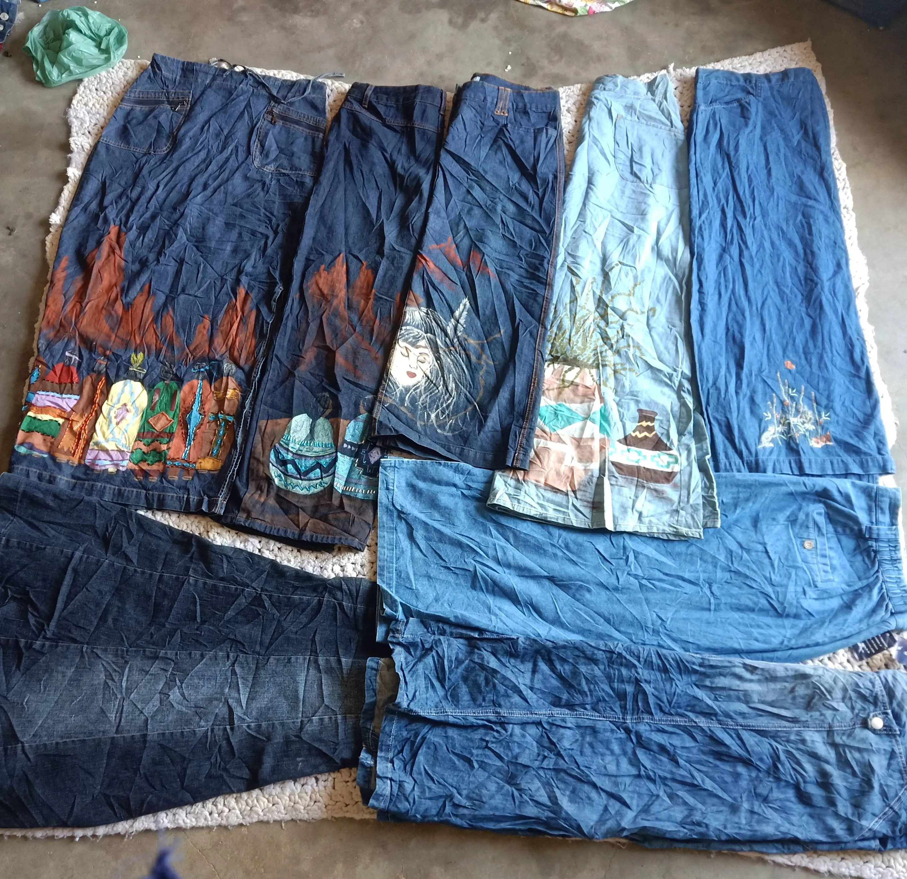 Dinem long mexi skirts 15 pieces