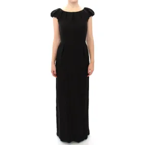 Dolce & Gabbana Elegant Silk Shortsleeved Evening Gown