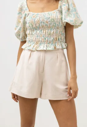 Eddie Elasticated Short - Oatmeal