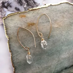 Herkimer Diamond Dangle Earrings