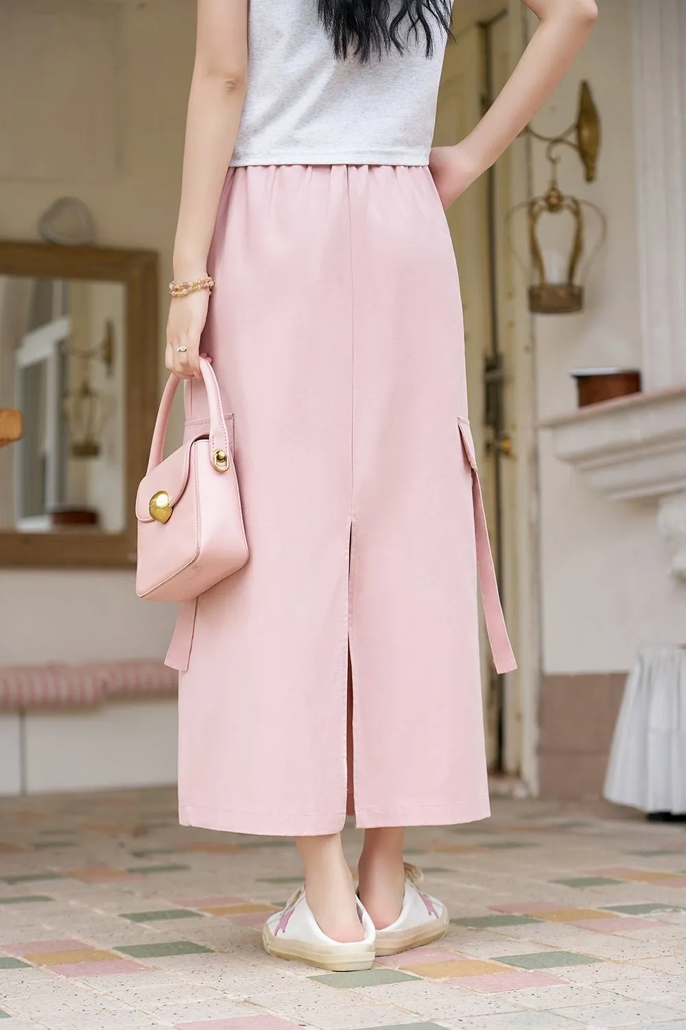High Waist Maxi Skirt for Women