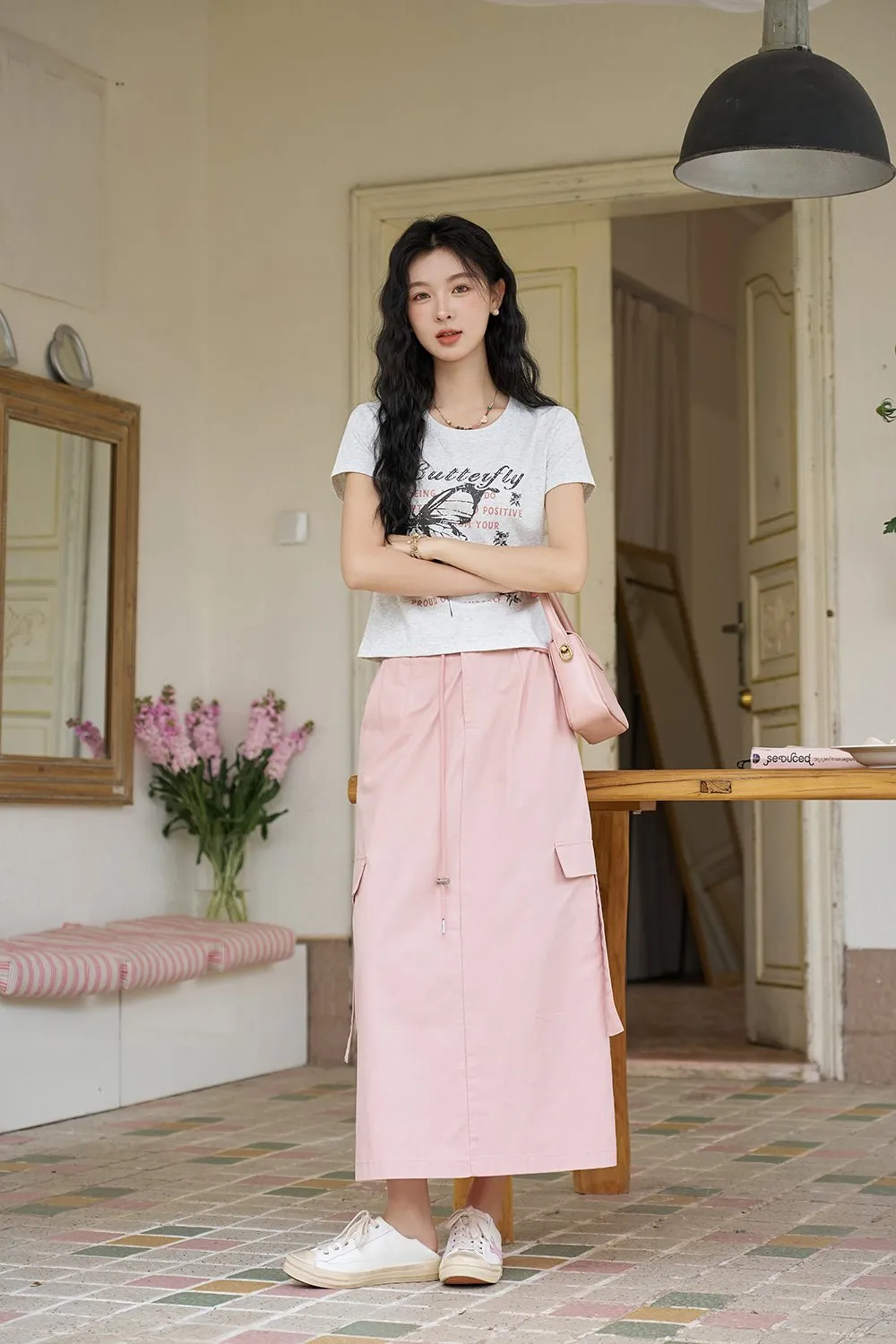 High Waist Maxi Skirt for Women