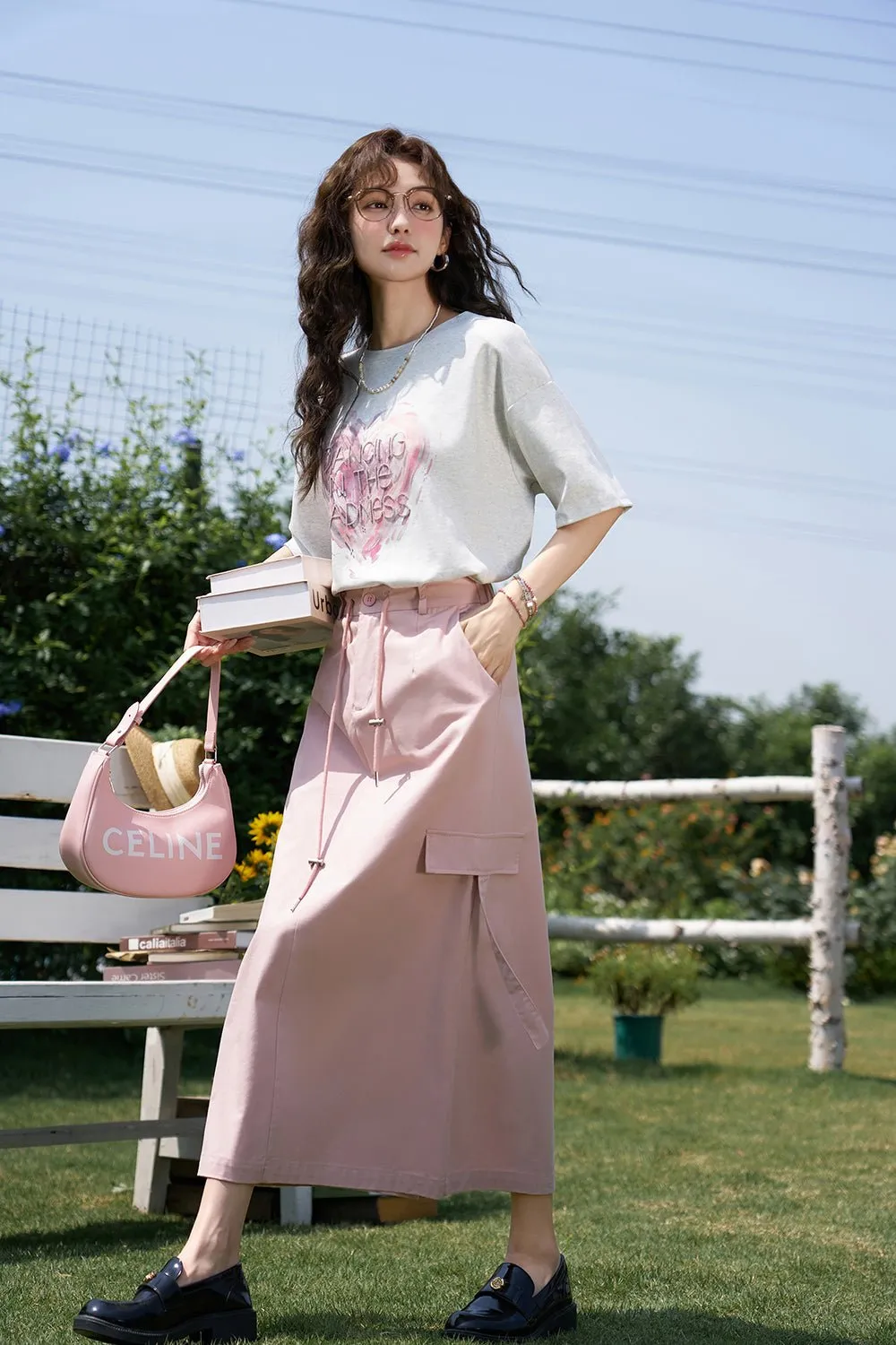 High Waist Maxi Skirt for Women