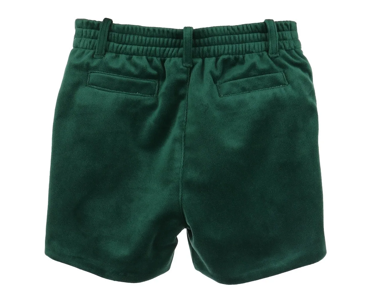 Luli & Me Boys Dressy Velvet Shorts - Green