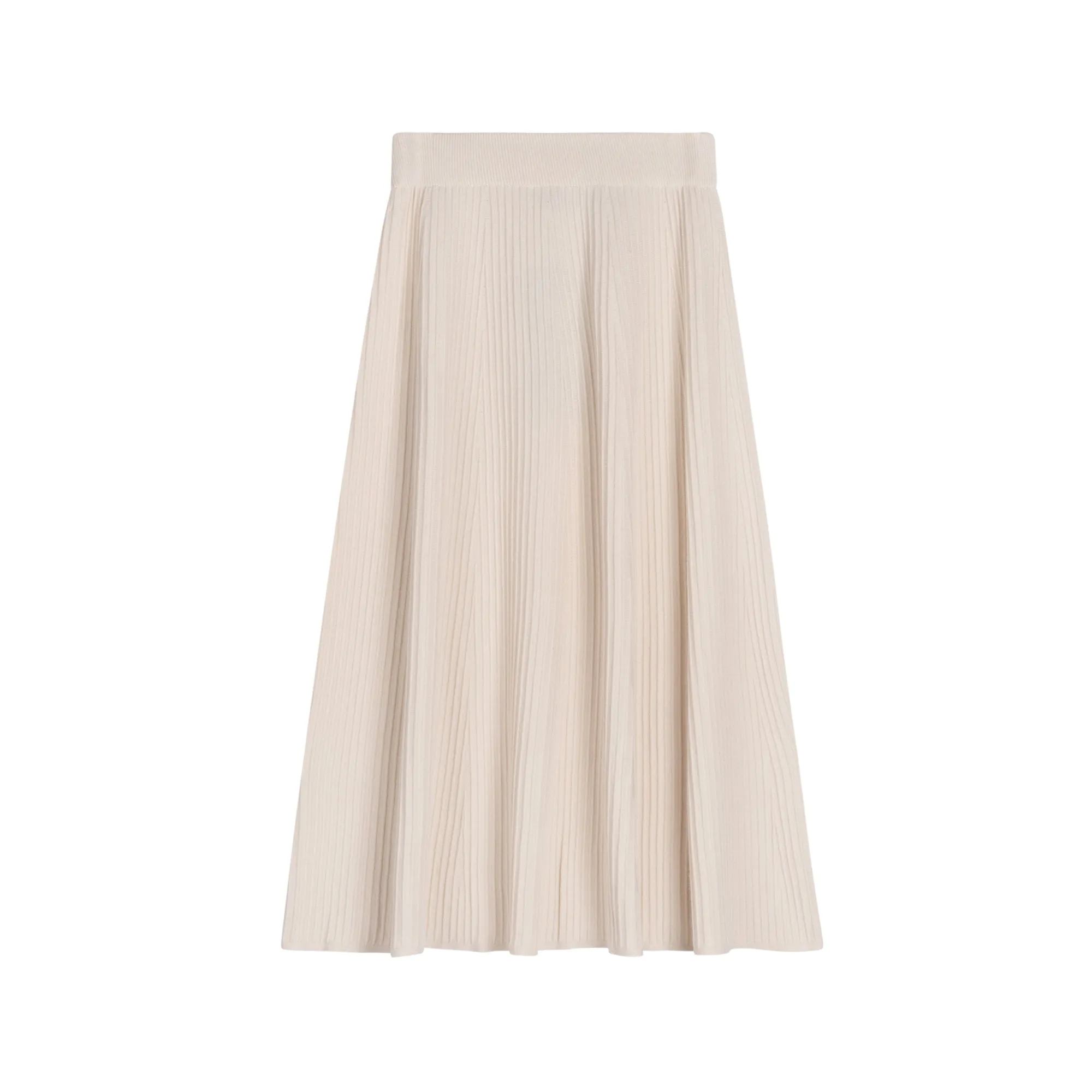 Midi Knit Skirt | Cream [Final Sale]
