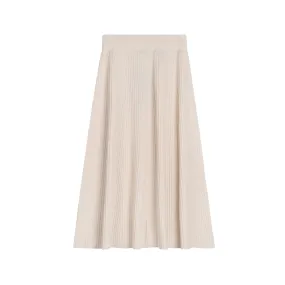 Midi Knit Skirt | Cream [Final Sale]