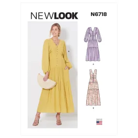 New Look Sewing Pattern 6718 - Misses' Dress