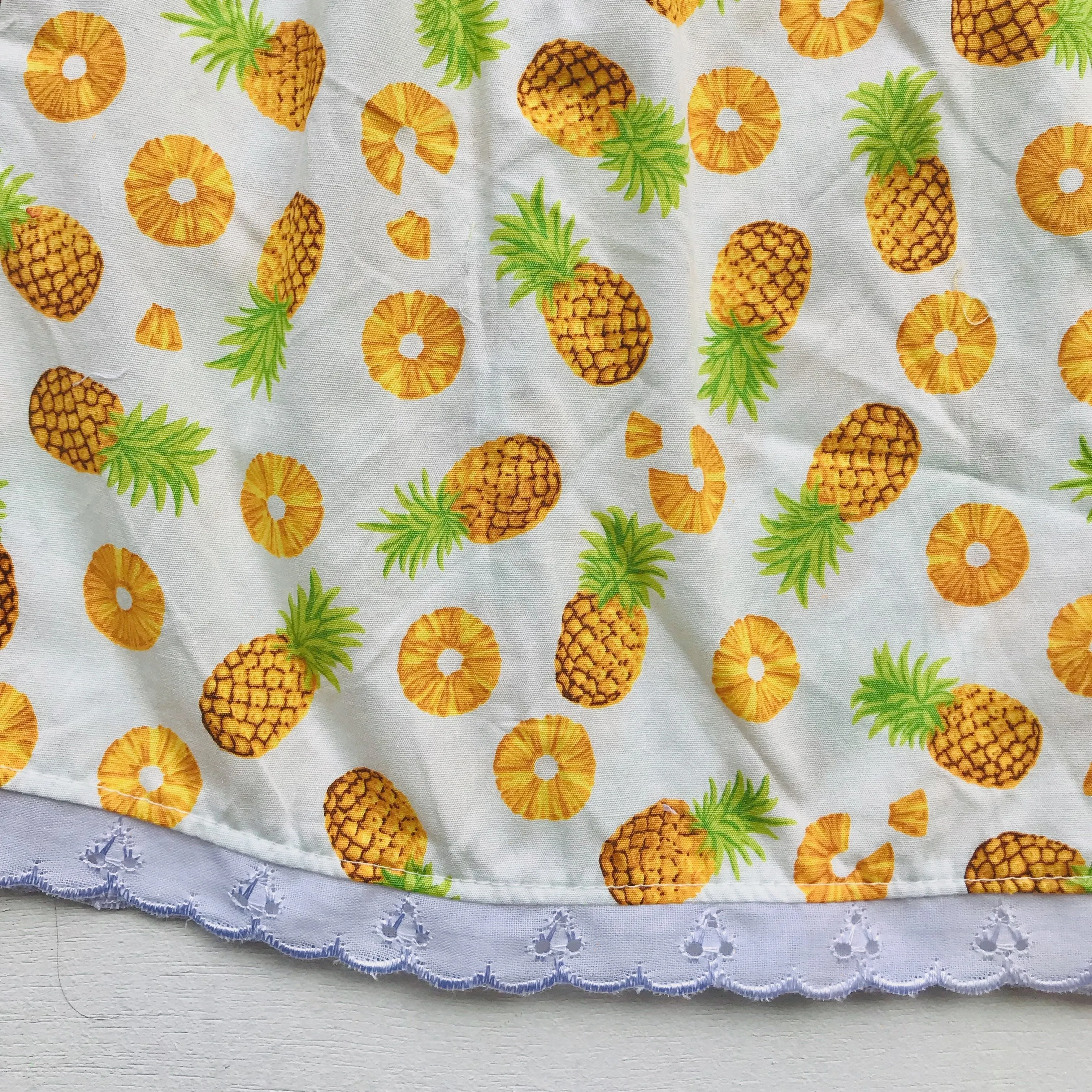 Peony Dress in Pineapple Slices Print