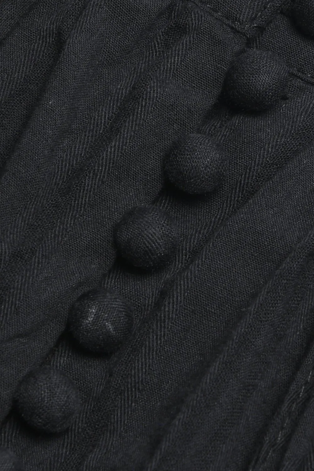 Pleated Black Midi Skirt for Women