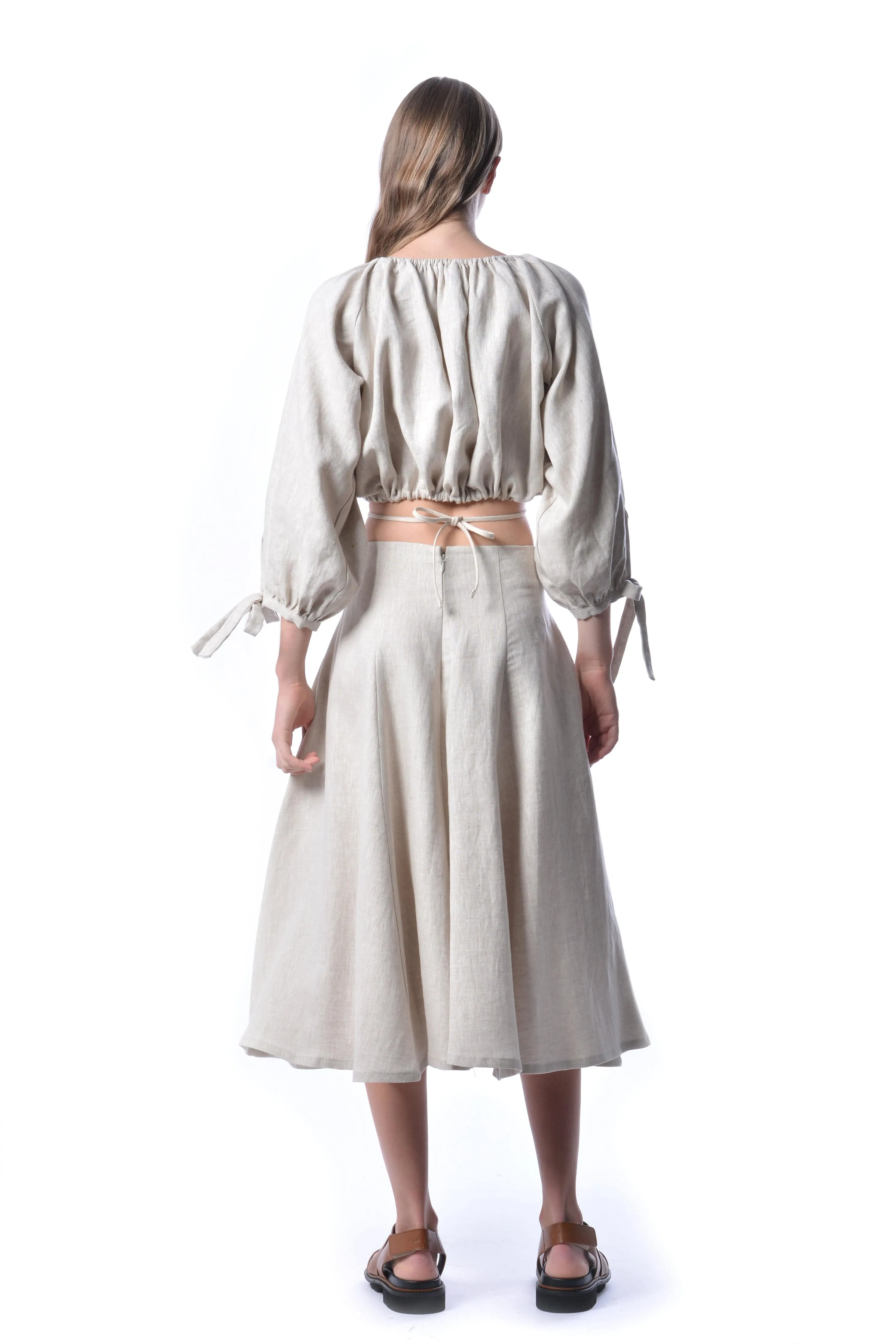 Raw Linen Berkley Skirt