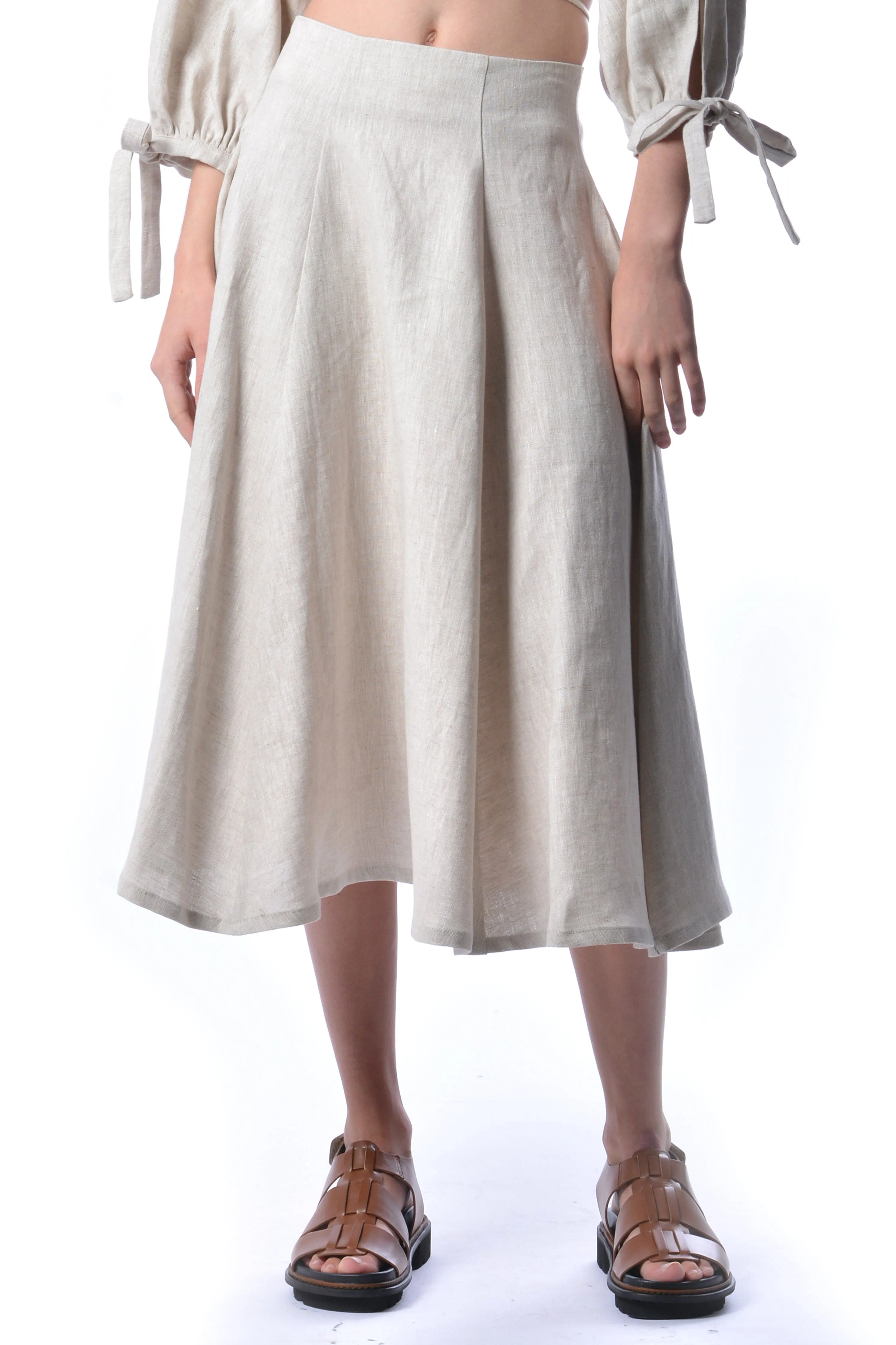 Raw Linen Berkley Skirt
