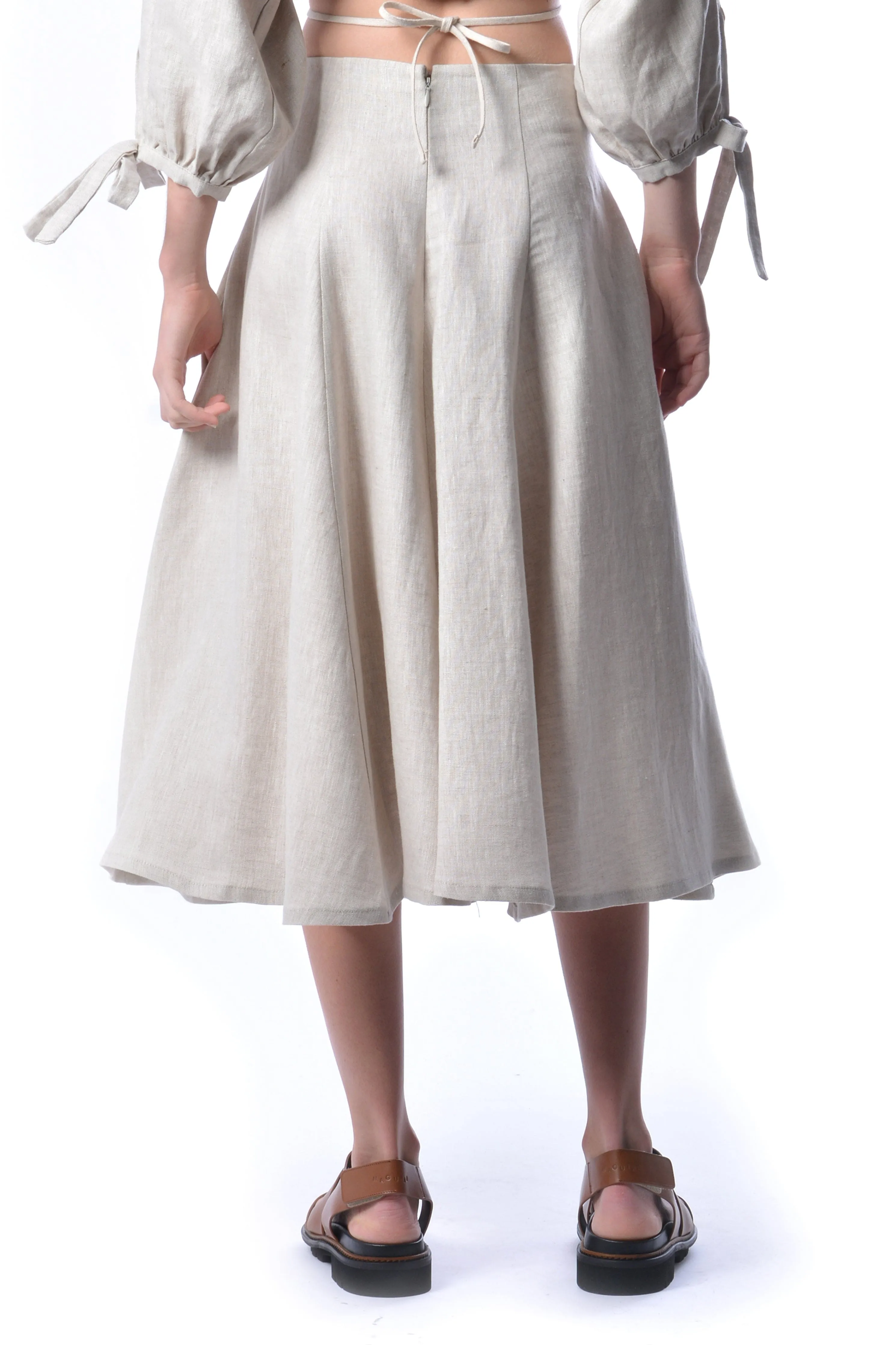 Raw Linen Berkley Skirt