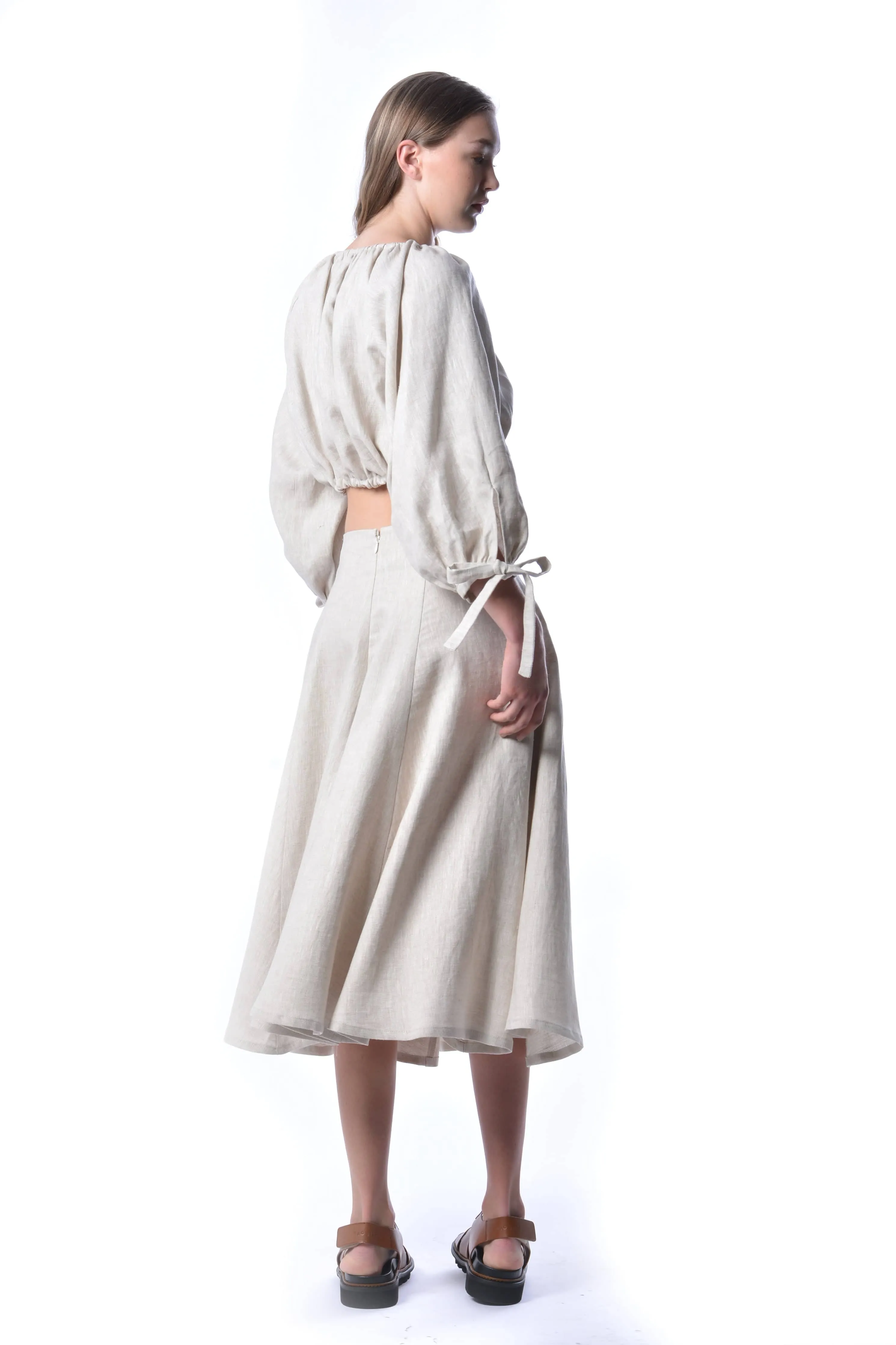 Raw Linen Berkley Skirt