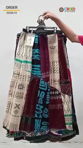 Rework Woolen Long Skirt