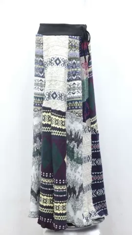 Rework Woolen Long Skirt