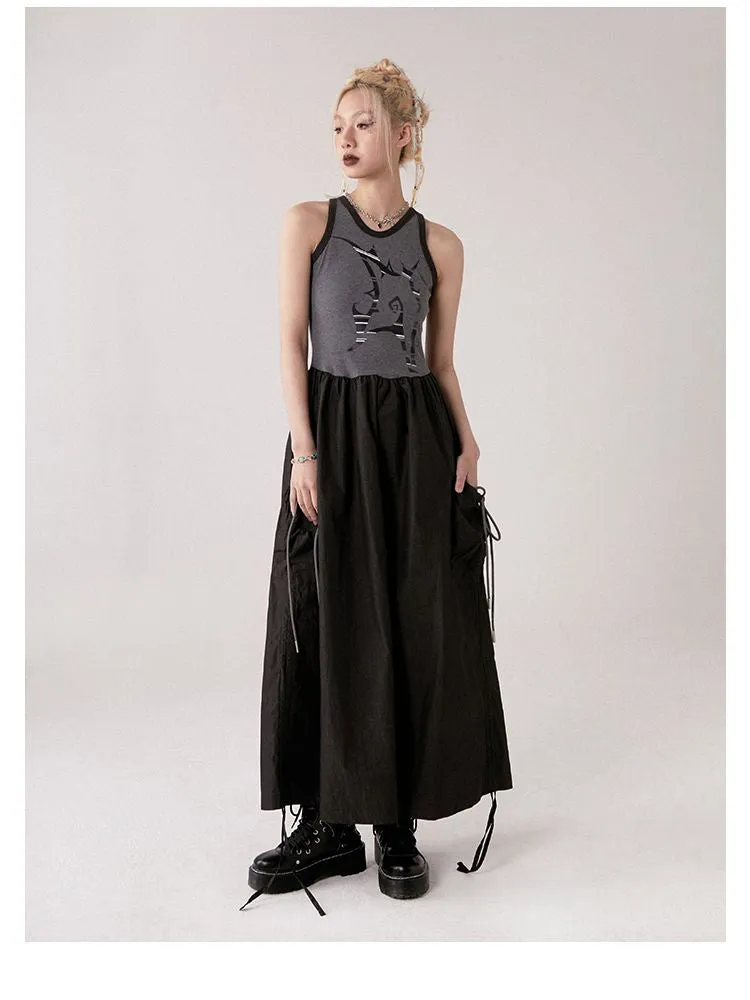 Sleeveless A-Line Skirt【s0000001366】