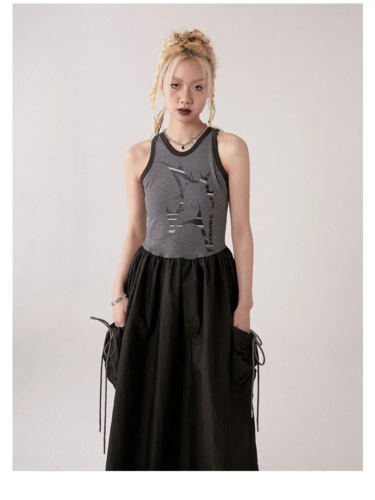 Sleeveless A-Line Skirt【s0000001366】