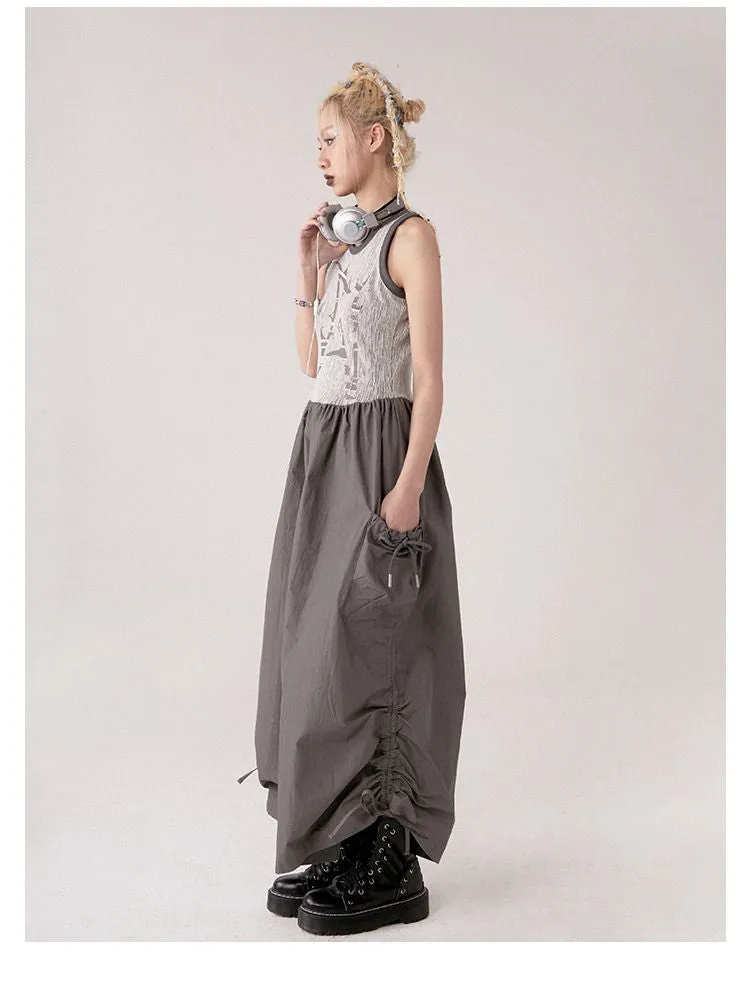 Sleeveless A-Line Skirt【s0000001366】