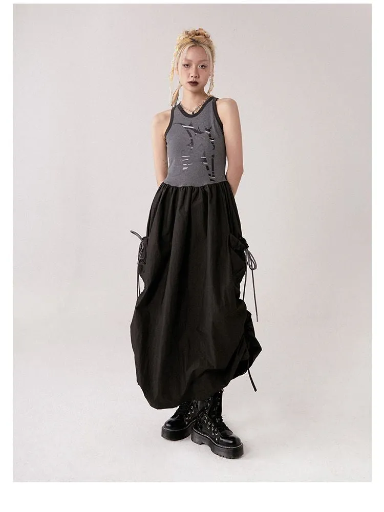Sleeveless A-Line Skirt【s0000001366】