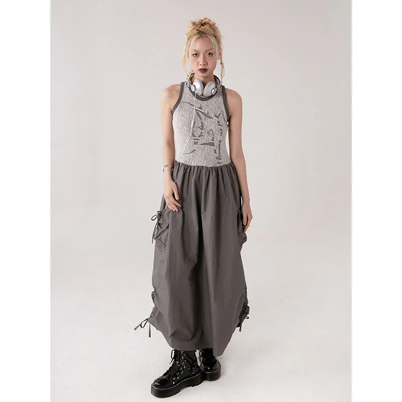 Sleeveless A-Line Skirt【s0000001366】