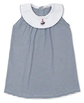 Summer Regatta Stripe Toddler Dress