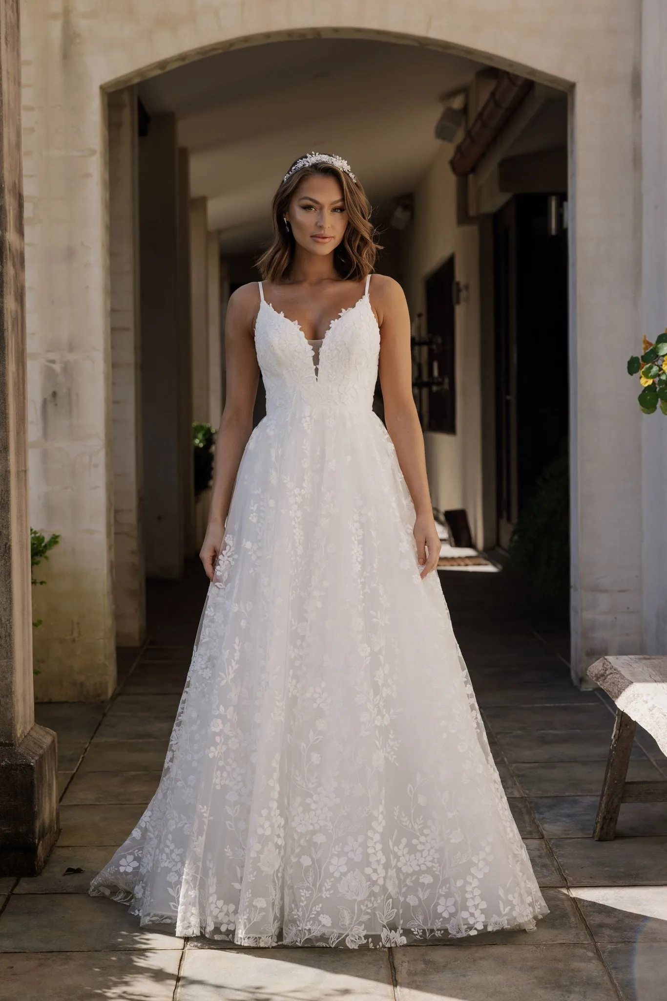 Tania Olsen Bridal TC394 Josephina Gown - Vintage White