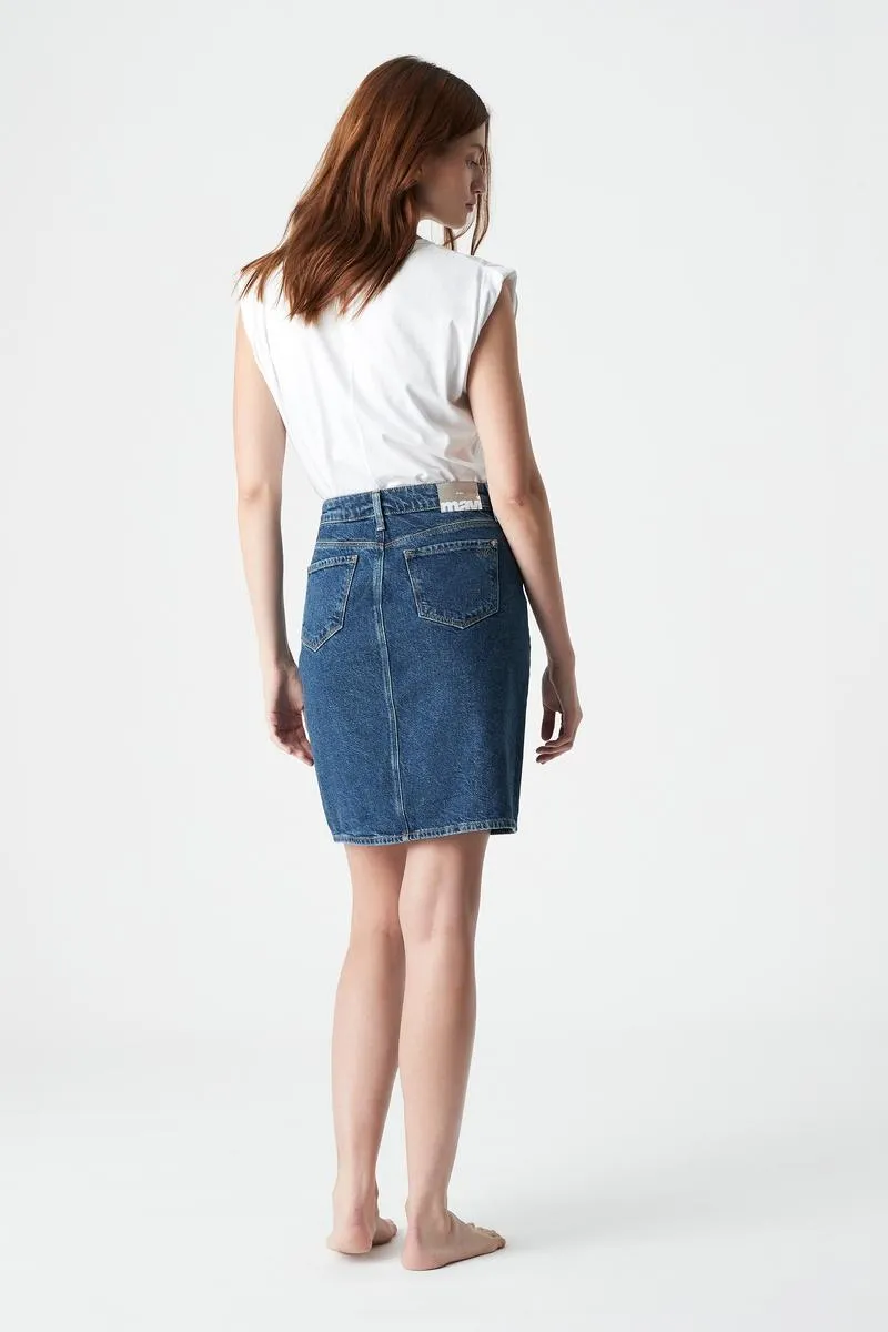 Valerie Skirt - Blue Organic Denim