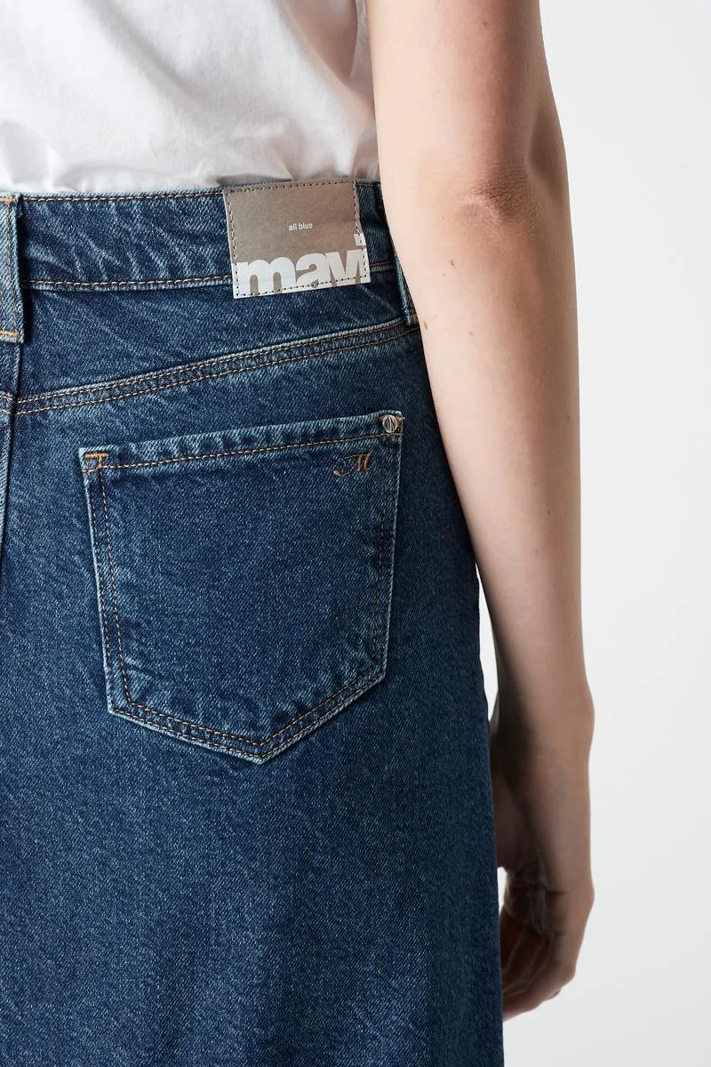 Valerie Skirt - Blue Organic Denim