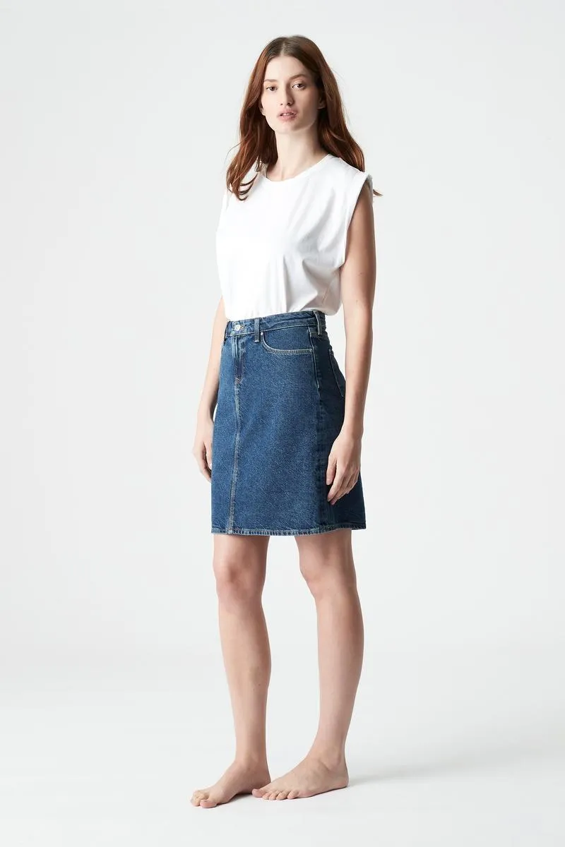 Valerie Skirt - Blue Organic Denim