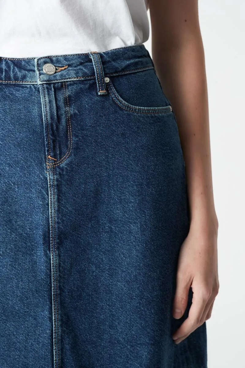 Valerie Skirt - Blue Organic Denim