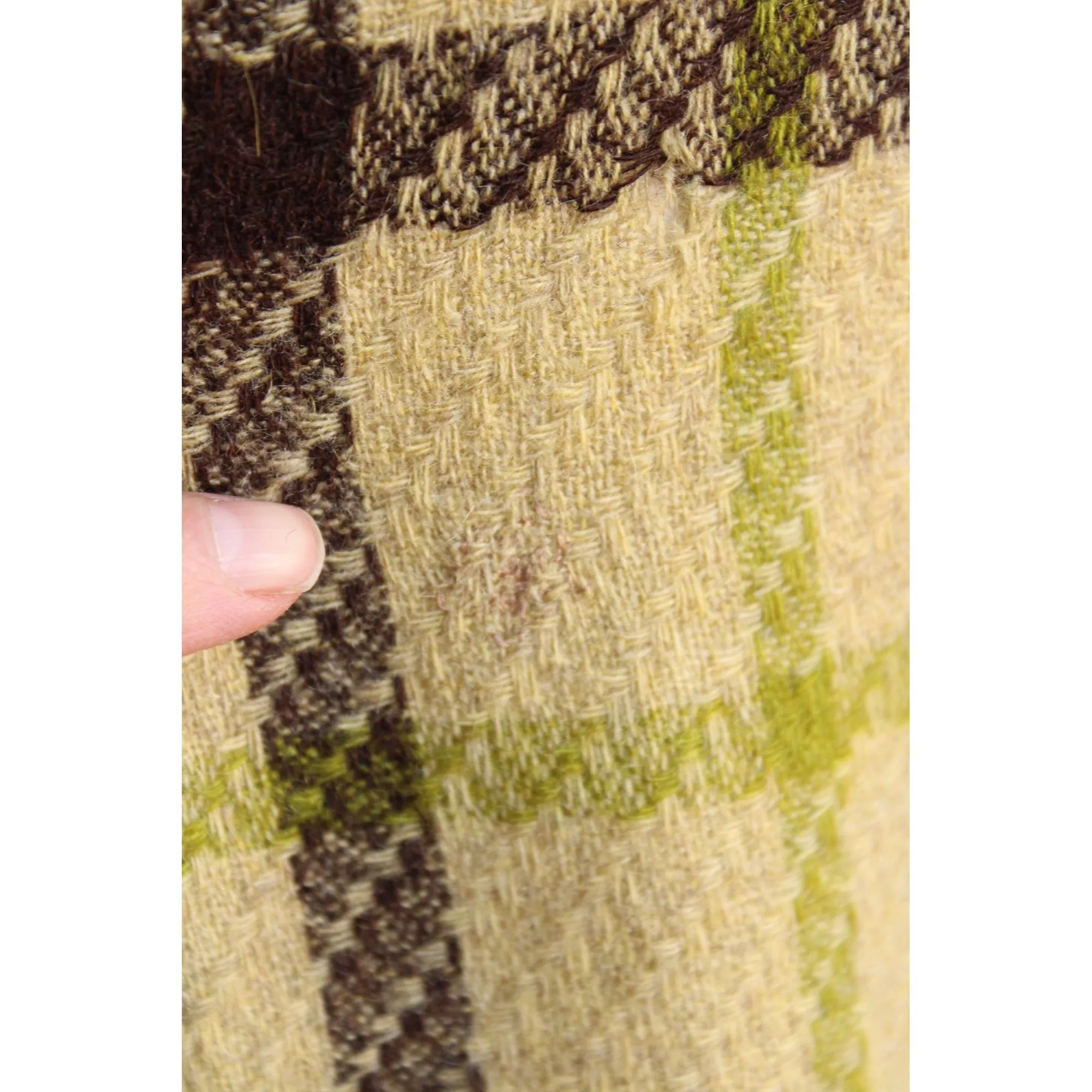 Vintage 1940s Livingston Bros. Plaid Wool Skirt with Pockets